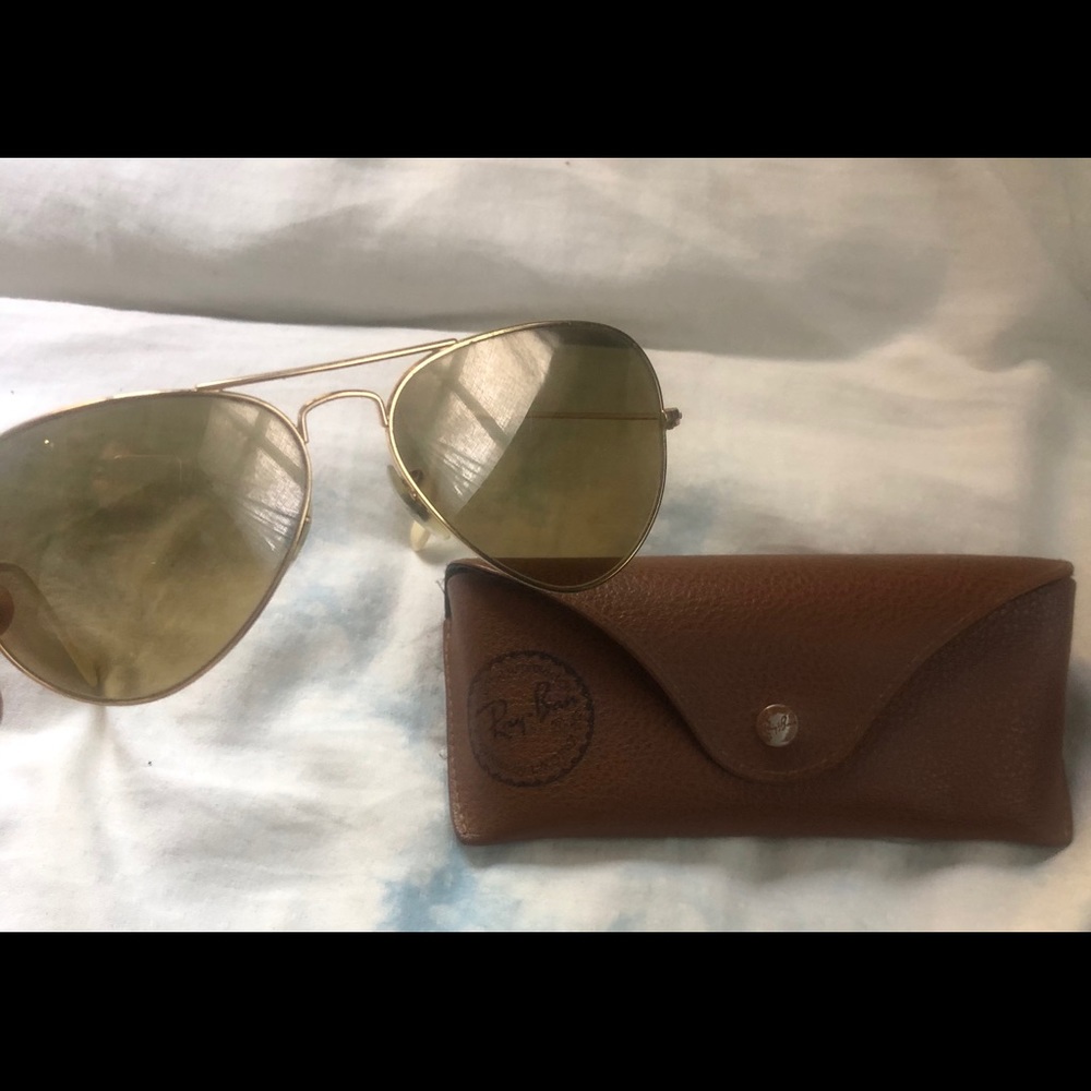 Ray Ban gold aviators